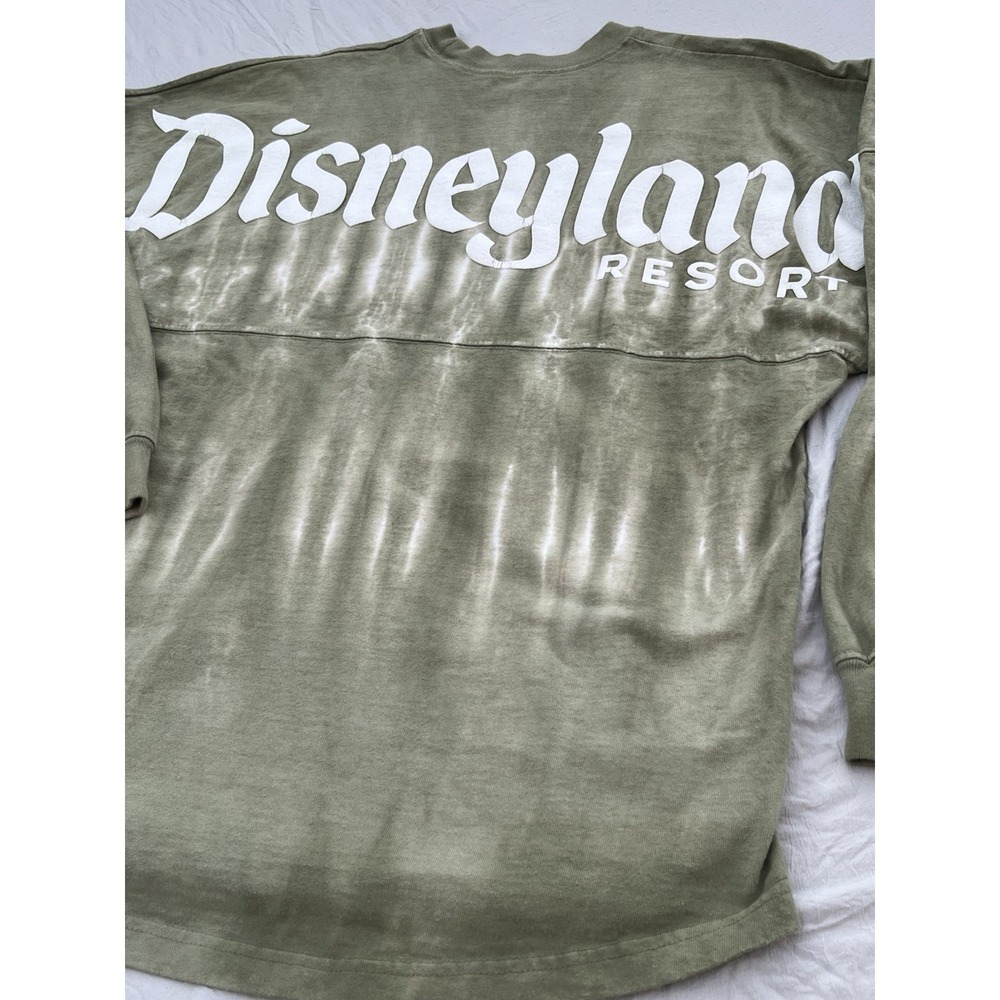 Disneyland Resort‎ Spirit Jersey Small Green Tie Dye Long Sleeve Shirt Adult